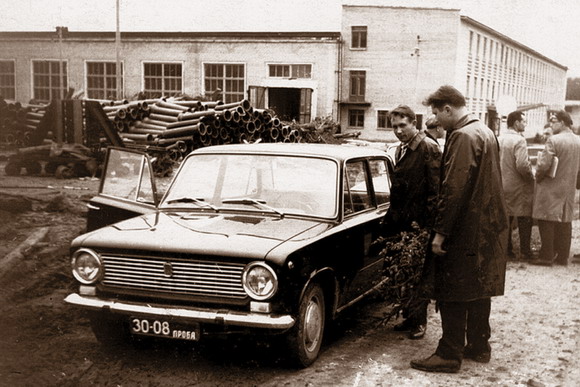 vaz - Первый FIAT-124 на Дмитровском автополигоне, 1966