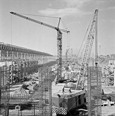 vaz - Строительство главного корпуса, 1968 г.